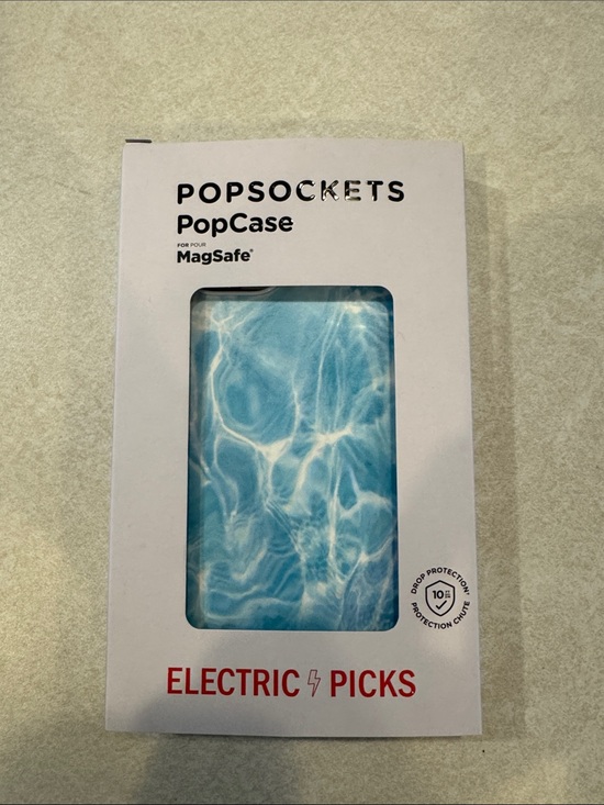 Electric Picks Other - PopSockets PopCase for MagSafe - Blue Water Print